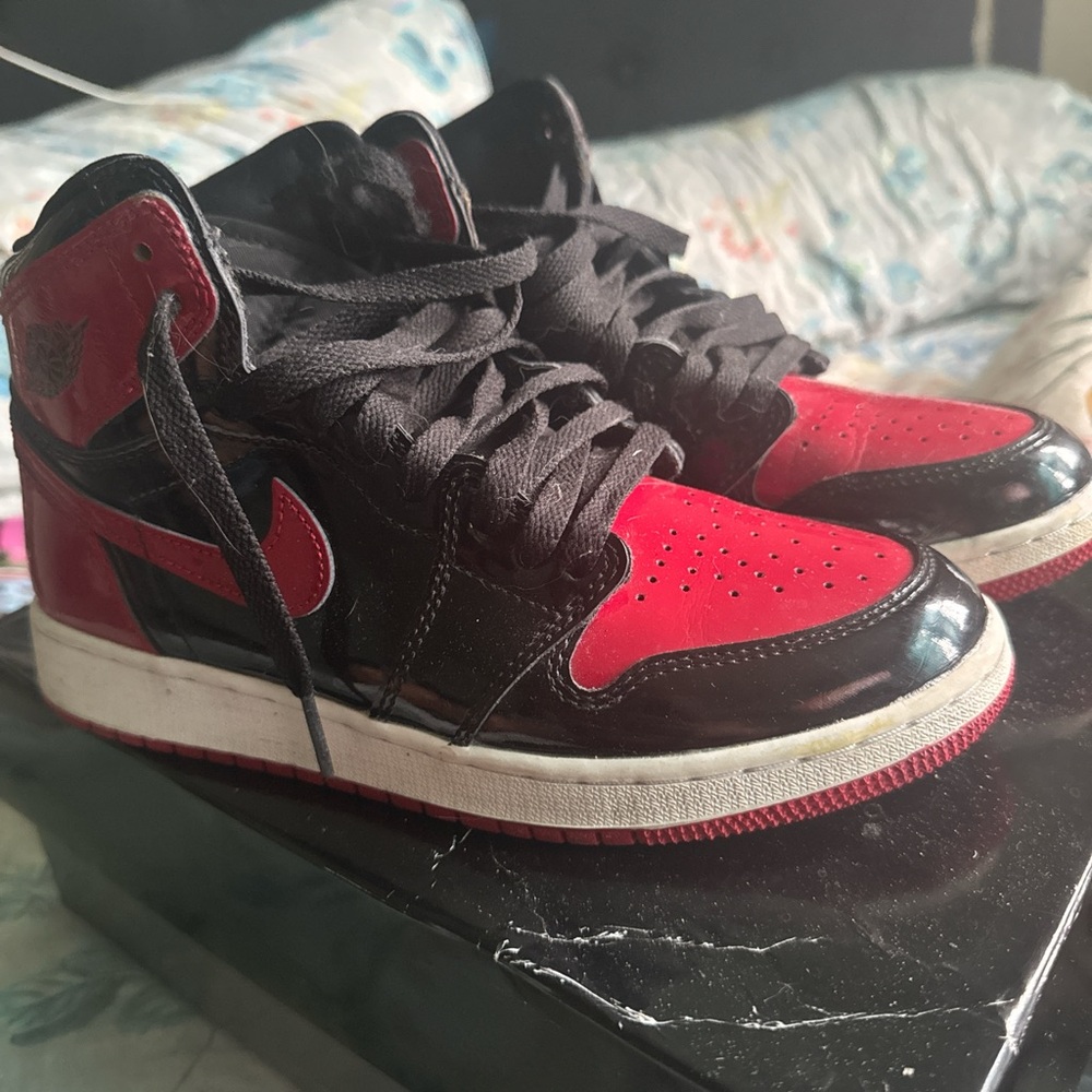 Black and Red High-Top Sneakers